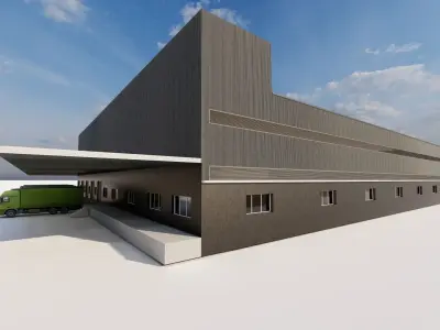 Warehouse-Warehouse Building 3D model