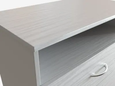 Media Dresser and Desk Combo 3D model