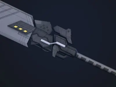 Type-4O Blade NieR Automata Low-poly 3D model