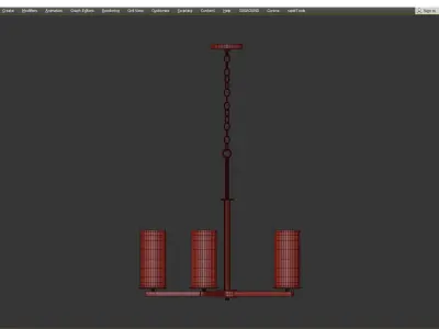 CROSBY CHANDELIER Low-poly 3D model