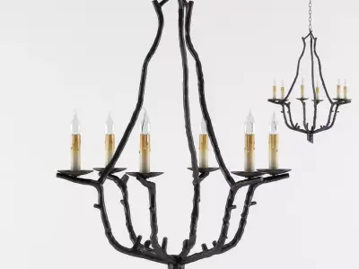 Currey and Company - Soothsayer Chandelier Lighting 3D model