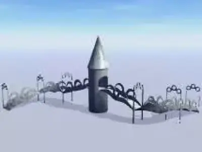 fairy tale bridge Free 3D model