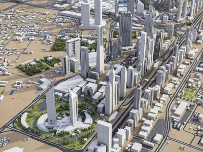 Dubai - Metropolitan Area 3D Model Pack