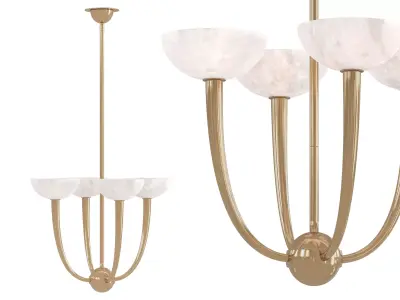 Saguara Chandelier 4 Light 3D model