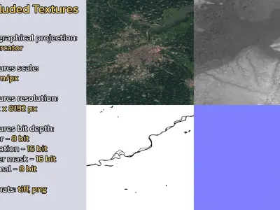 Harbin China City Landscape 3D Model 3D model