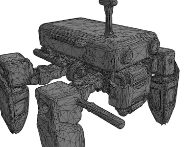 ALITI F1 Industrial Quadruped Robot Low-poly 3D model