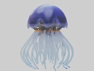 Robot version of a robot jellyfish model 3D model