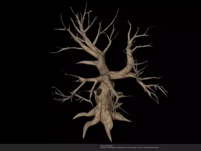 Stylized Low-Poly Tree 3D Model - AI Low-poly 3D model