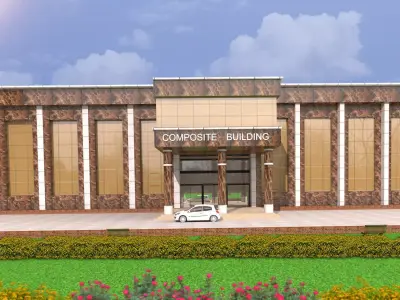 building golden glass Low-poly 3D model