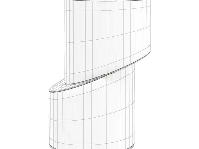 SIDE TABLE ABSOLUTE Low-poly 3D model