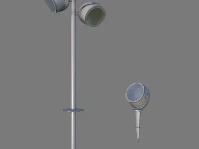 Lantern and spotlight SLV Sitra 360 3D model