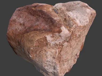 Cinder Debris Low-poly 3D model