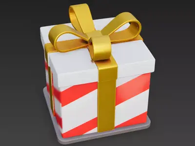 The Surprise Store Gift-Box Shop 3D Model Low-poly 3D model