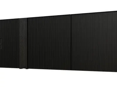 Entrance group with gate 3D model