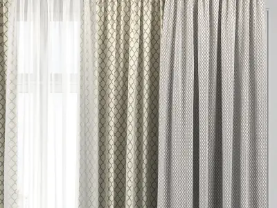 Curtain Set 317 3D model