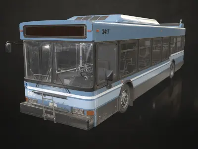 City Bus V2 Low-poly 3D model