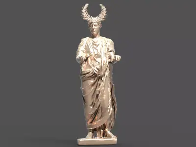 Chariot horse racer 3D model