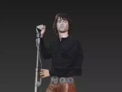 Jim Morrison of The Doors 3D Model 3D print model