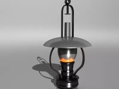 Oil Lamp 3D model 2