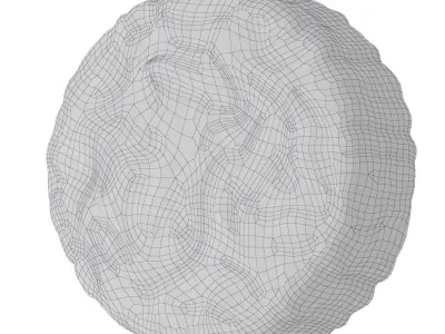 1stdibs Round Murano Glass Flush Mount by Limburg 3D model