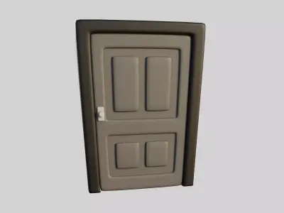 Cartoon Door 7b 3D model