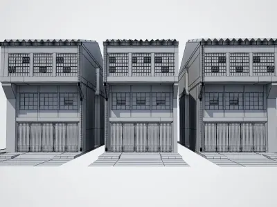 Modular Industrial Building 3D model