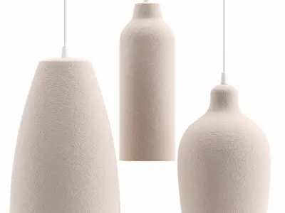 Wabi-sabi Pendant Light 3D model