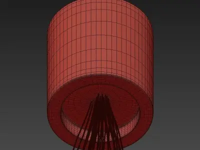 Vesoi chandelier with balls hanging from it 3D model