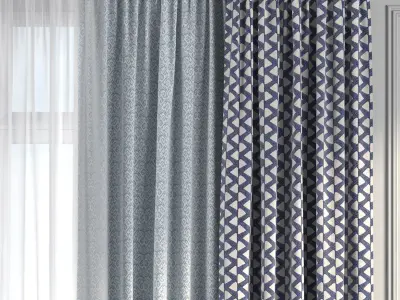 Curtain Set 212 3D model