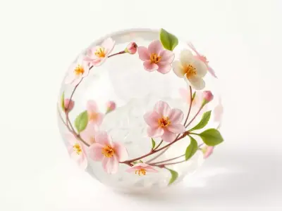 Blossom Petal Glass HQ PBR Textures Set Texture