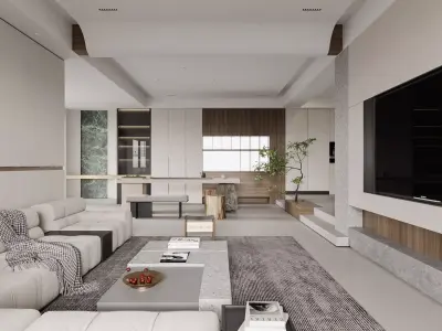  villa interior scenes 3D model buy