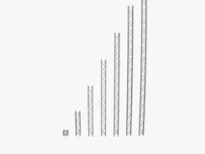 Mini Square Truss Collection - 7 PCS Modular 3D model