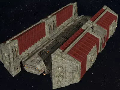 BFF-1 Bulk Freighter 1-72 scale 3D print model