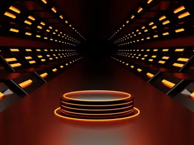 Sci Fi Product Display Podium 3D model