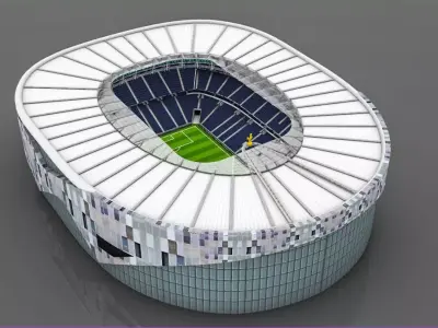 Tottenham Hotspur Stadium Low-poly 3D model