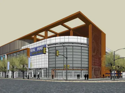 Sketchup Shopping Center P4 3D model