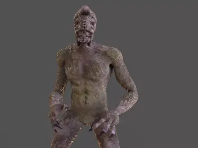 Monster Blinderk Low-poly 3D model