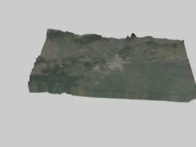 Jabalpur City Low-poly 3D model