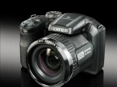 Fujifilm FinePix S4800 bridge digital camera Low-poly 3D model