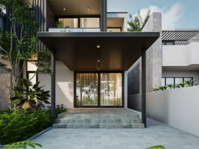 modern House 3d Model  Low-poly 3D model