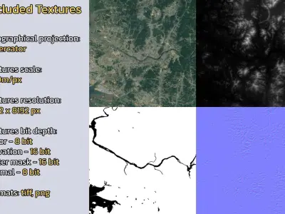 Seoul South Korea City Landscape 3D Model 3D model