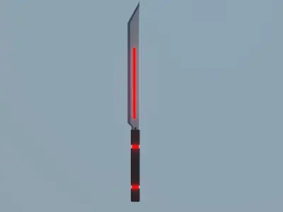 Scifi Sword Pack Low-poly 3D model