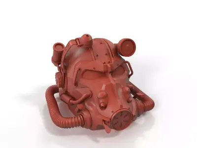 T 60 Power Armor Helmet for 3D Print 3D print model
