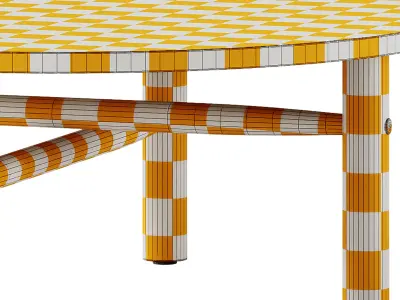 SALTHOLM Round Garden side table by Skargaarden 3D model