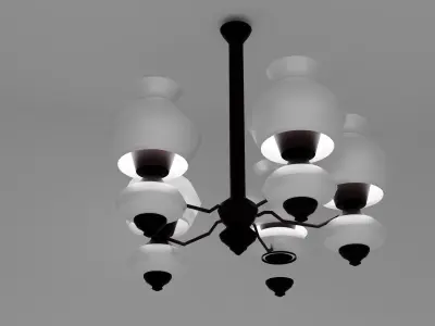 white lamp 3D model buy