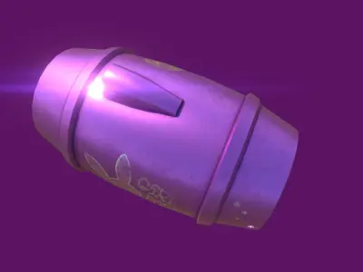 Mega Buster - Girl Hand Cannon - SciFi Weapon Low-poly 3D model