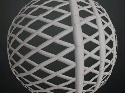 White Woven Bamboo Lattice Texture