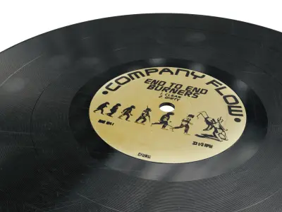 12 Inch Vinyl Record Low-poly 3D model