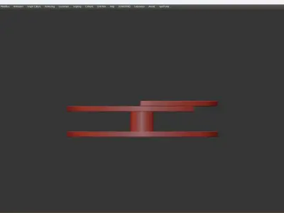 MOON COFFEE TABLE Low-poly 3D model