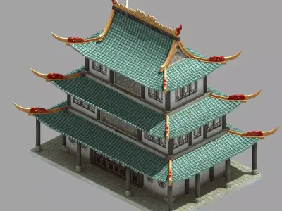 Xuanwu Hall 32 3D model